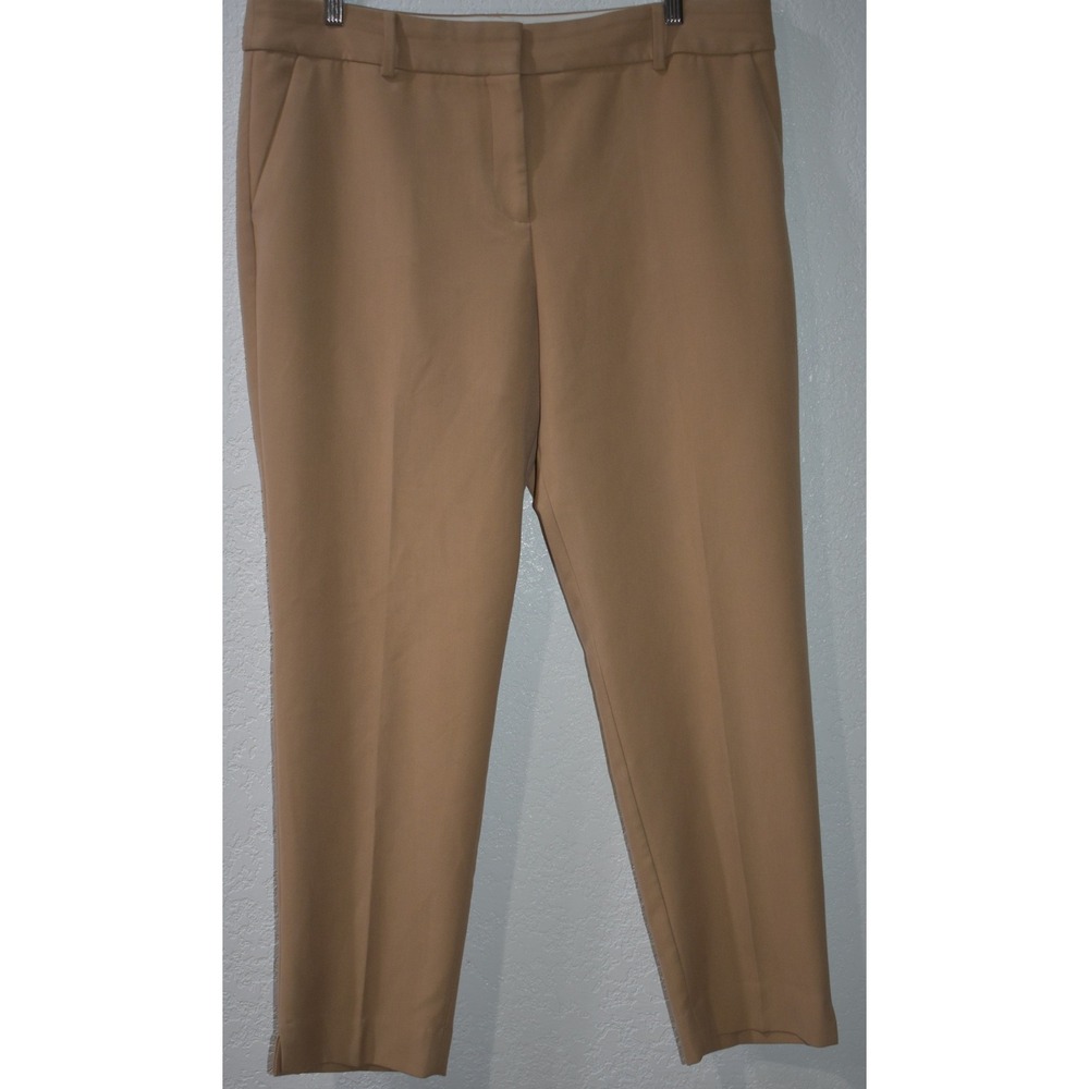 Talbots 16 Hampshire Ankle Pants Tan Camel Brown Dress Slacks Office Business